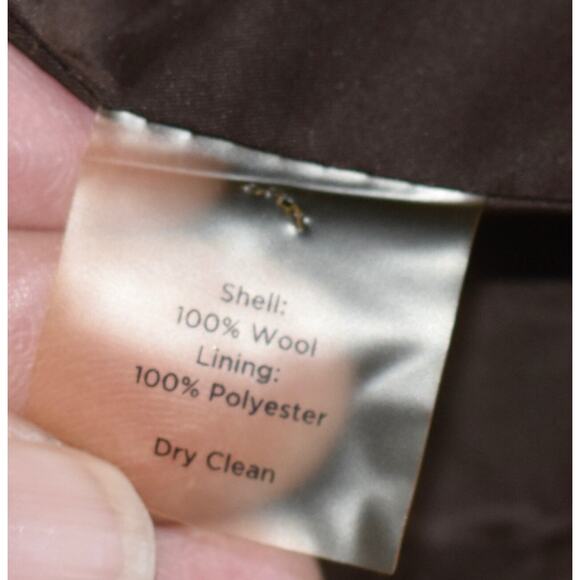 TALBOTS Designer Peplum Houndstooth Plaid Equestrian Style Blazer Jacket 12P - Picture 7 of 7